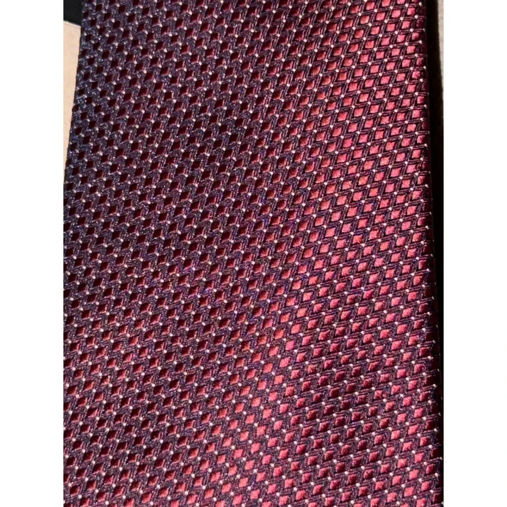 Alfani Kinney Dot Burgundy Textured‎ Necktie Men, NWT
